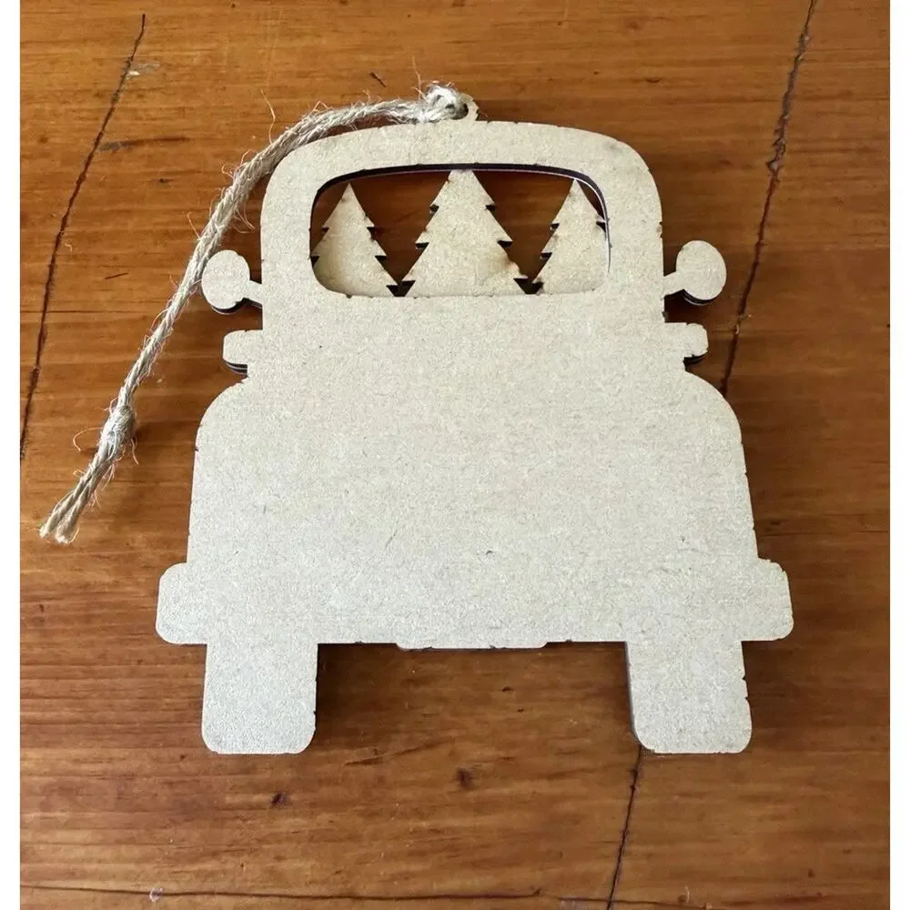 Pink Farmhouse Christmas Ornament Nutcracker Snowflake Tree Farm Rustic Decor